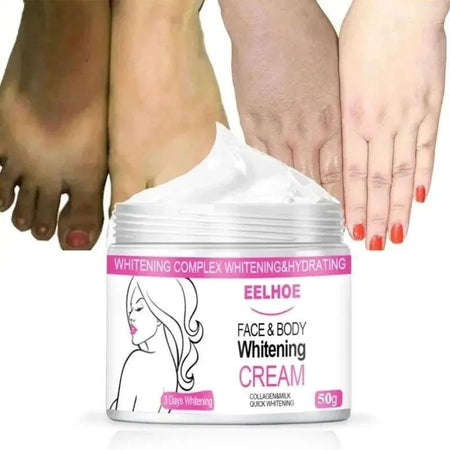 Creme Iluminador para Rosto e Corpo Coxas Axilas Melanina Interna Loção Iluminadora Nutritiva Suave Melhora a Pele Opaca Clareia Cuidados